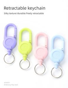 Porte-clés personnalisé avec logo promotionnel, dernière nouveauté, pratique, avec cordon élastique, longueur extensible et conception anti-perte pour un usage quotidien - Product Image 2