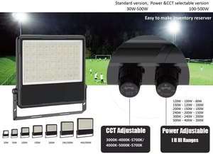 Proyector Impermeable para Exteriores IP65, CCT Ajustable, Alimentación por Red, Reflector LED de Aluminio para Parques y Estadios - Product Image 6