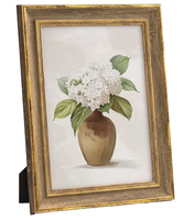 Elegante Marco de Fotos Dorado PS A4, Decoración de Pared Vintage para el Hogar, Regalo para Familiares, Amigos, Festividades, Mamá, Abuela, Esposa