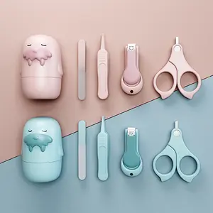 Unique Gifts Newborn Kids Nail Scissors Set Safe Health Care Kit Manicure Baby fingernail Nail Clippers For Newborns Infants