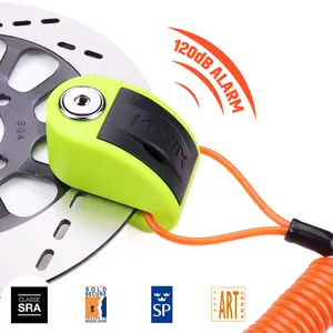 Neue Produkte <span class=keywords><strong>Alarm</strong></span> Disc Lock 120dB Diebstahls icherung Motorrad Elektro roller Zubehör Motorrad Disc Brake Lock - Product Image 1