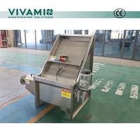 Máquina Automática de Deshidratación de Estiércol Agrícola, Separador Sólido-Líquido con Criba Inclinada para Exprimir y Deshidratar Estiércol Animal