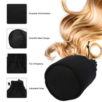 Diffuseur de maille en Nylon, pour la plupart des sèche-cheveux, Portable, noir, pour boucles de cheveux et boucles