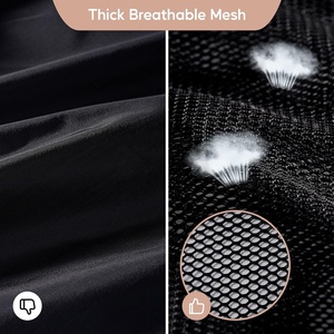 Pas cher personnalisé 27*35 pouces Machine à laver sac en <span class=keywords><strong>filet</strong></span> grand sac à <span class=keywords><strong>linge</strong></span> en maille <span class=keywords><strong>de</strong></span> polyester noir avec cordon <span class=keywords><strong>de</strong></span> serrage - Product Image 4