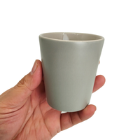 Tasse en céramique moderne écologique de qualité supérieure sans poignée 300 ml Boîte cadeau pour le bureau d'un ami