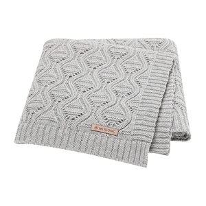 Mimixiong Chất Lượng Cao Sơ Sinh Sợi Bông Ấm Cúng Bé Quấn Chăn Xe Đẩy Bìa <span class=keywords><strong>Crochet</strong></span> Chăn Cho Bé Trai Cô Gái - Product Image 5