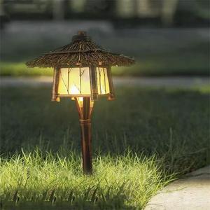 Solar Powered Chinese Retro Street Lamp Aluminum Alloy Outdoor Garden Path <b>Light</b> - Product Image 5
