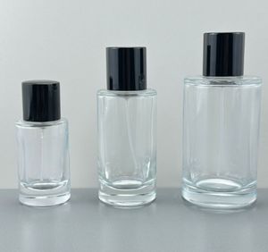 Cilindro de alta calidad vacío transparente OEM vidrio 30ml 50ml 100mL botella de Perfume con caja de regalo - Product Image 5