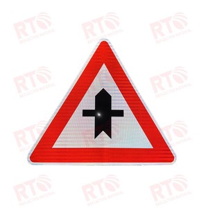 Pegatinas reflectantes de señal de tráfico de advertencia de carretera de aluminio directo de fábrica de alta visibilidad - Product Image 2