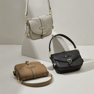 Sac bandoulière en cuir véritable pour femme, très tendance, sacoche de bras à la mode pour femme - Product Image 1