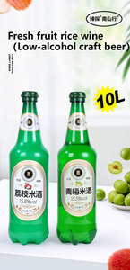 Refrescante bebida de alcohol ligero 15.5% 10L a granel <span class=keywords><strong>vino</strong></span> asiático ciruela y Cóctel bebida en botella para venta al por menor y exportación - Product Image 3