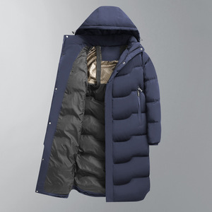 Veste mi-longue unisexe grande taille pour l'hiver, imperméable, 90% duvet de canard, épaisse, à capuche, style sport, pour parents et enfants - Product Image 1