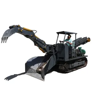 ZWY-80 Grilled Slag Machine Underground Mucking Rock Loader Tunnel Crawler Mucking Machine