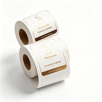 Etiquetas Personalizadas Haoxuan para Envases de Café Especial, Papel de Arte Premium, Impresión en Lámina Dorada, Adhesivas, para Empaquetado de Café