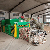 Presse à balles hydraulique pour plastique, carton, pneus usagés et déchets solides