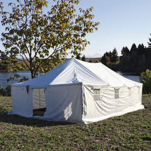 Tienda de lona blanca para fiestas al aire libre <span class=keywords><strong>La</strong></span> Tente Camping <span class=keywords><strong>Tenda</strong></span> Tienda de lona familiar para campistas - Product Image 1