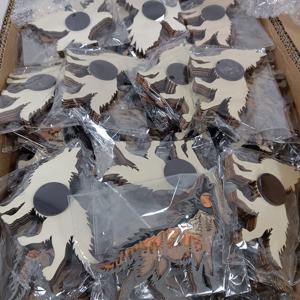 Fabbrica fatta a mano in legno personalizzato ornamento di natale ciondolo animale foresta di montagna città Design magneti personalizzati <span class=keywords><strong>per</strong></span> frigo - Product Image 5