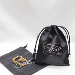 High Quality Silk Satin Drawstring Bag OEM Custom Logo Dust Pouches Low Price Wholesale for Handbags Jewelry Gifts