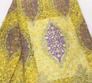 Meilleure Qualité Africain Dentelle Tissu jaune Suisse Voile Dentelle Haute Qualité broderie Français Maille 2017 Nigeria Dentelle Tissu <span class=keywords><strong>Mater</strong></span> J079 - Product Image 4