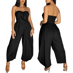 Nouvelle Combinaison Femme Sexy Unie Sans Manches Coupe Ample Tendance Été - Product Image 6