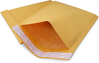 Enveloppes rembourrées en papier kraft recyclable neuves, sacs d'expédition protecteurs biodégradables