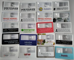 명함 이름 카드 3X 울트라 씬 북마크 PVC 프레넬 렌즈 스케일 돋보기 - Product Image 6