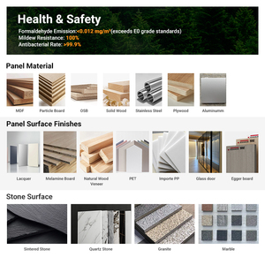 Toàn Bộ nhà sinh thái thân thiện ván ép Modular bếp đảo Tủ <span class=keywords><strong>melamine</strong></span> Hội Đồng Quản trị đầy đủ đồ nội thất thiết lập cho số lượng lớn biệt thự dự án - Product Image 5