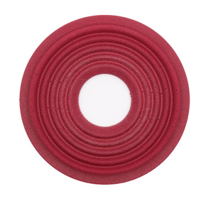 Amortisseur de subwoofer rond de haute qualité, couleur rouge, traitement au phénol, type Spider - Product Image 1