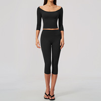Conjunto Deportivo Personalizado para Mujer, Transpirable, de Secado Rápido, Leggings de Yoga de Cintura Alta, Sujetador Deportivo, Pantalones Cortos, Conjunto de 2 Piezas para Gimnasio y Fitness