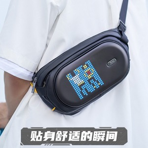 Divoom Sling Bag Men's Crossbody Bag LED Pixel Display Waterproof Polyester Fall 2022 - Product Image 3