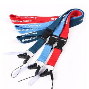 Mini lanière en polyester quantité minimale de commande personnalisée en usine avec offset et sérigraphie Produit avec logo OEM - Product Image 1