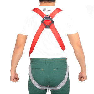 สายรัดนิรภัยแบบเต็มตัว ปรับได้ ทำจากโพลีเอสเตอร์ พร้อมห่วงเหล็กแบบ D สำหรับงานก่อสร้างกลางแจ้ง - Product Image 3