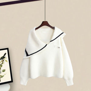 Grande taille automne costume <span class=keywords><strong>col</strong></span> <span class=keywords><strong>roulé</strong></span> couleur bloc <span class=keywords><strong>pull</strong></span> ourlet fendu tricoté jupe deux pièces ensemble mode pour les femmes - Product Image 6
