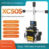 Autool Xc505 Outil de réparation automobile à quatre roues 3D de haute précision pour voiture 4S Shop Comprend l'alignement des pneus et l'équilibreuse de roues