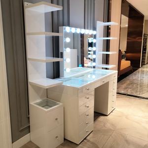 <span class=keywords><strong>Colonne</strong></span> OEM & ODM Ensemble de chambre à coucher moderne Étagère multicouche Étagères Série Armoire à maquillage Meuble-lavabo <span class=keywords><strong>d</strong></span>'<span class=keywords><strong>angle</strong></span> debout - Product Image 4