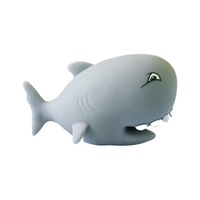 Jouet en silicone en forme de requin dodu de 6,5 cm, jouet à presser, simulation d'animal, anti-stress, cadeau pour les enfants de 14 ans et plus