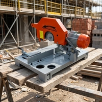 Nouvelle machine à scier les barres d'acier à froid AJZN à angle de 45 degrés, moteur 3kW 380V, haute précision, 170kg, lame de 455mm, haute capacité de coupe
