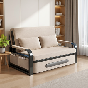 Juego <span class=keywords><strong>de</strong></span> Sofás Comprimidos al por Mayor <span class=keywords><strong>de</strong></span> Fábrica, <span class=keywords><strong>Sofá</strong></span> Cama Reclinable Moderno, Diseño Elástico Ecológico, Funda <span class=keywords><strong>de</strong></span> Lino para Sala <span class=keywords><strong>de</strong></span> Estar - Product Image 2