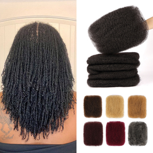 Extensions de cheveux humains Remy Orientfashion en vrac, cheveux humains afro crépus doublement étirés 30g/50g/100g, cheveux naturels pour la fabrication de dreadlocks - Product Image 1