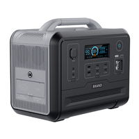 Générateur portable SYD avec lumière LED, centrale électrique portable 1200W pour panneau solaire, pour le camping et les voyages en plein air, camping-car