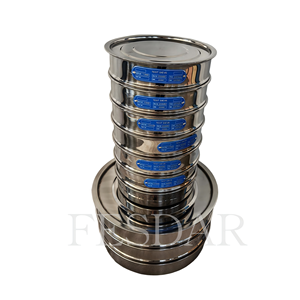 Tamis de laboratoire en acier pour l'analyse des particules de minerai en poudre, les tests de matériaux géologiques, normes ASTM ISO - Product Image 6