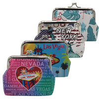 Grosir dompet koin ritsleting mini dompet neoprene kustom logo sublimasi dompet koin neoprene lembut