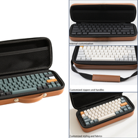 Boîte de rangement portable pour clavier EVA, étanche, résistante aux rayures et aux chocs, compatible avec les claviers 60/87/104 touches