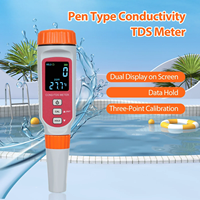 SMART SENSOR Testeur numérique de qualité de l'eau 3 en 1 (COND/TDS/Température) 0~1999ppm/0~19.99ppt, type stylo, conductimètre étanche