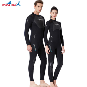 ชุดดำน้ำแบบเต็มตัว DIVE&SAIL ทำจากนีโอพรีนหนา 1.5 มม. ลายหนังฉลาม สำหรับผู้ใหญ่ - ป้องกันรังสียูวีและกันลม เหมาะสำหรับดำน้ำ ดำน้ำยิงปลา และเล่นเซิร์ฟ - Product Image 2