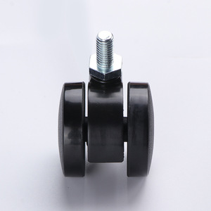 Rueda Giratoria de Nylon de 60 mm con Eje Roscado, Silenciosa, para Silla de Oficina y Muebles - Product Image 2