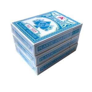 wholesale waterproof 100% new plastic playing cards poker size plastic coated playing cards