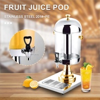 YITIAN Porte-boissons pour buffet commercial en acier inoxydable Distributeur de verre libre-service pour jus de soda fruits pour restaurants hôtels