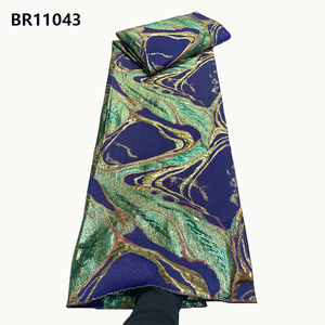 CHOCOO alta calidad <span class=keywords><strong>tul</strong></span> bordado Jacquard encaje <span class=keywords><strong>en</strong></span> tela africana 3D blanco brocado Jacquard encaje tela para boda - Product Image 3