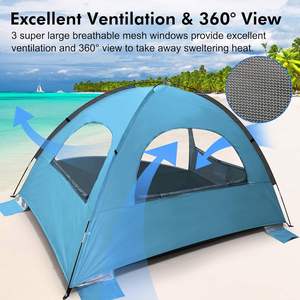 Tente de plage pop-up facile à installer, abri solaire portable UPF50+ anti-UV pour bébé et famille - Product Image 3